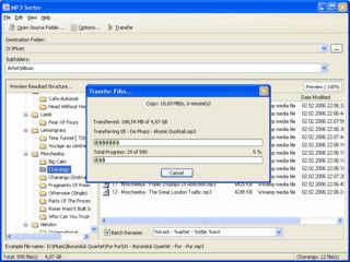 Software zur Sortierung und automatischen Umbenennung von MP3 Dateien.