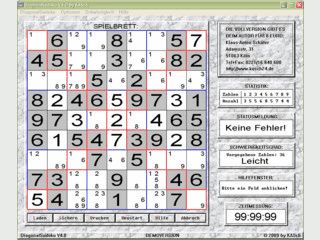 Erweiterte Sudoku Variante mit zwei zustzlichen diagonalen Linien.