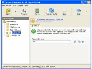 Passwrter von MS Outlook PST Dateien und POP3 Konten entschlsseln.