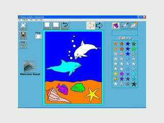 Virtuelles Malbuch fr Kinder.