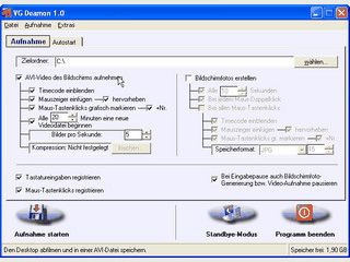 Erstellt plattformunabhngige Demos durch Desktop- und Tastaturaufnahmen in AVI.