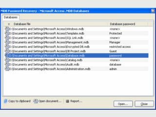 Verlorene Passwrter von MS Access Datenbanken wieder herstellen