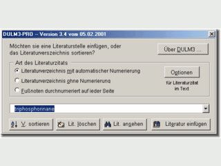 Word-Literaturverwaltung mit Datenbankimport