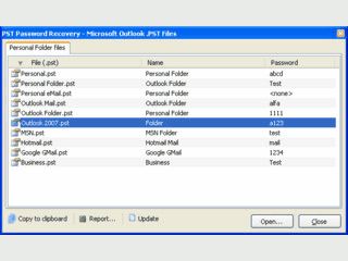 Passwrter von persnlichen Ordnern (PST) in MS Outlook wieder herstellen.