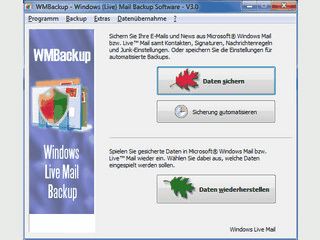 Datensicherung von Windows Live Mail.