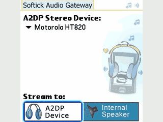 Beliebige Audiodaten via Bluetooth Headset vom Palm anhren.