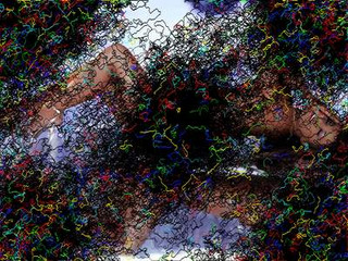 Einfacher Bildschirmschoner. Pixelwrmer 