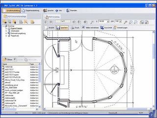 PDF in die Formate BMP, DXF, EPS, JPG oder TIF konvertieren.