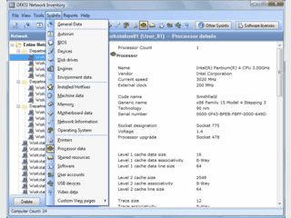 Automatische Inventarisierung von Hard- und Software im Netzwerk.