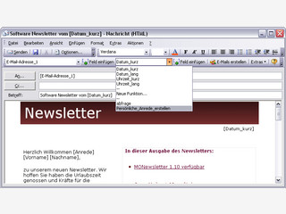 Add-In fr MS Outlook um Newsletter und Serien-Mails zu erstellen.