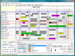 Kalender zur Planung von beliebigen Terminen wie z.B.: Urlaub, Belegungen usw.