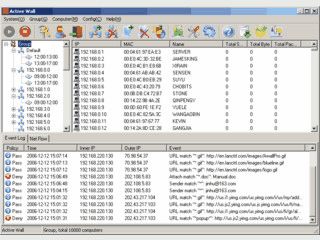 Gateway Filter und Netzwerktraffic-Monitor.