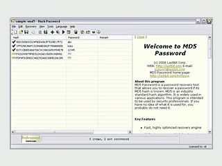 MD5 Hash Passwrter knacken.