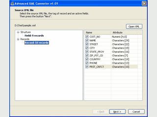 Extrahiert Inhalte aus XML-Dateien und speichert diese in verschiedenen Formaten