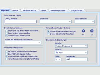 Editor fr die Erstellung von Hilfedateien verschiedenster Formate.