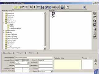 Software fr das Prfmittelmanagement.