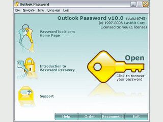 Password-Recovery fr MS Outlook PST und OST Dateien.