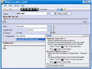 Konvertierung von MIDI-Dateien in WAV oder MusicXML