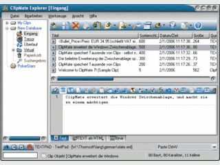 Umfangreiche Erweiterung der Zwischenablage mit praktischem Editor.