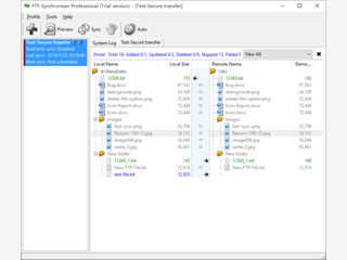 Tool zur schnellen Synchronisierung von lokalen Daten mit einem FTP-Server.