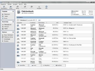 Anwenderfreundliches Fahrtenbuch mit finanzamtkonformen Modus.