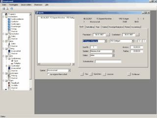 Software fr Fussballtrainer zur Verwaltung einer Fussballmanschaft.
