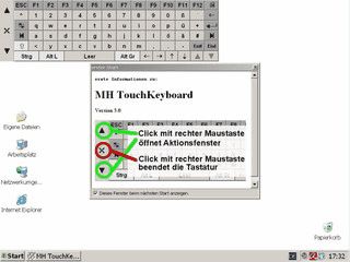 Virtuelle Tastatur, Zeicheneingabe per Maus/Touchscreen mit Layout Editor