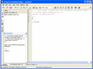 StyleSheet Maker ermglicht die bersichtliche Erstellung von CSS Dateien.