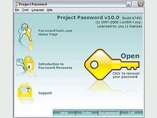 Password recovery fr MS Project Dateien.