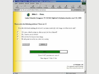 WebQuiz: Zum lsen verschiedenster Fragensammlungen online am Internet.