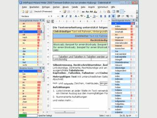 Textverarbeitung mit intelligenter Schreibuntersttzung.
