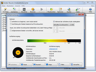 Software zur Digitalisierung von Schallplatten mit Brennfunktion.