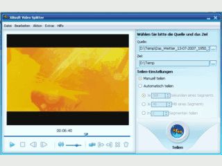 Tool mit dem Sie Videodateien splitten knnen.