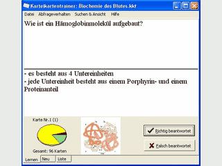 Virtueller Karteikartenkasten zum Erlernen von Vokabeln, Formeln usw.