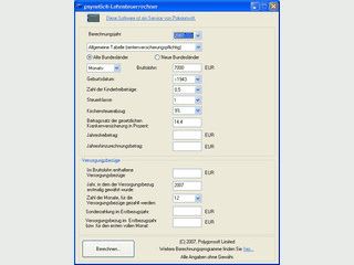 Lohnsteuer-Rechner berechnet Ihre Lohnsteuer von 2001 bis zum aktuellen Jahr.