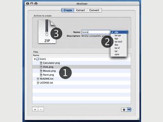 Software zum Erstellen und Entpacken von gngigen Archivformaten.