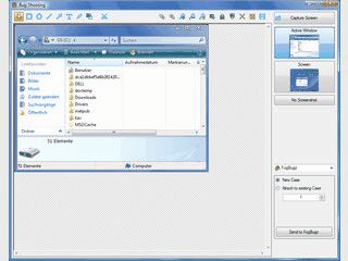 Utilitie zum Erstellen von Screenshots mit Anbindung an FogBugz.