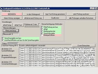 berwacht die Windows-System-Protokolle und meldet sie