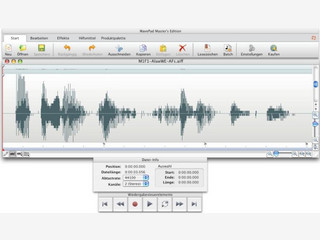 Gut ausgestatteter AudioEditor fr Mac OS X