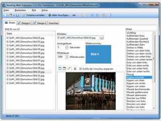 Erstellen Sie effektvolle Diashows mit Ihren Bildern.