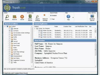 Findet doppelte Kontakte, Email-Adressen, Termine usw. in MS Outlook.