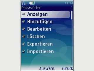 Passwortverwaltung fr das Handy.