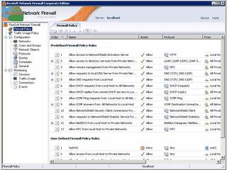 Internet-Gateway und Firewall in einer Funktion.