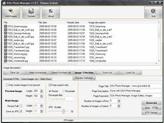 Software zur Verwaltung von Bildern. Erstellt auch HTML-Gallerien.