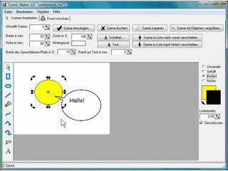 Software mit der Sie Comics erstellen k�nnen.