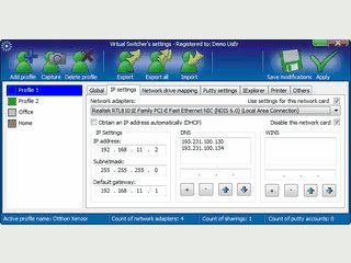 Schneller Wechsel von Netzwerkeinstellungen fr Notebooks.