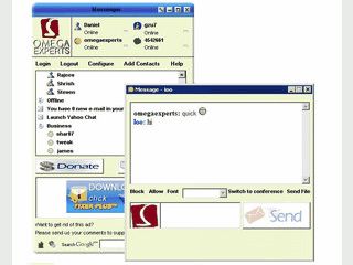 Instant Messenger fr die Netzwerke MSN, Yahoo, ICQ und AIM
