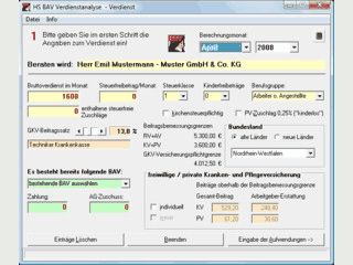 Optimale Gestaltung von Zahlungen in die gefrderte betriebliche Altersvorsorge.