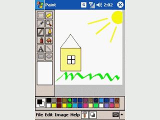 PDAcraft Paint ist ein einfaches Zeichenprogramm fr PDAs