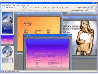 Erstellen und drucken von Cover, Inlay und Labels inkl. Lightscribe-Funktion.